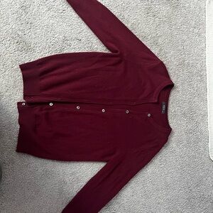 Chic Maroon Cardigan